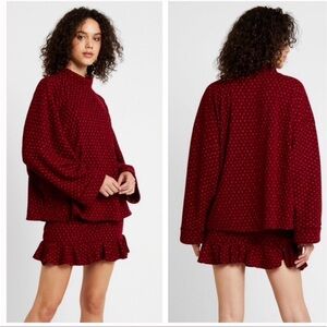 SOLD!!! 2 pc Free People Set the Mood Top & Skirt Set